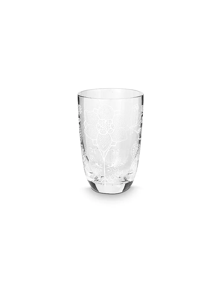 PIP STUDIO | Juego de 2 vasos de tubo de 400 ml Flower White | 