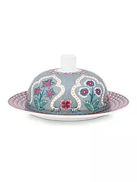 PIP STUDIO | Mantequillera redonda 17x8cm FLOWER FESTIVAL Azul Claro | Azul claro