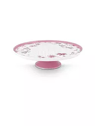 PIP STUDIO | Mini plato para tarta de 21 cm JOLIE DOTS Oro/Rosa | Blanco