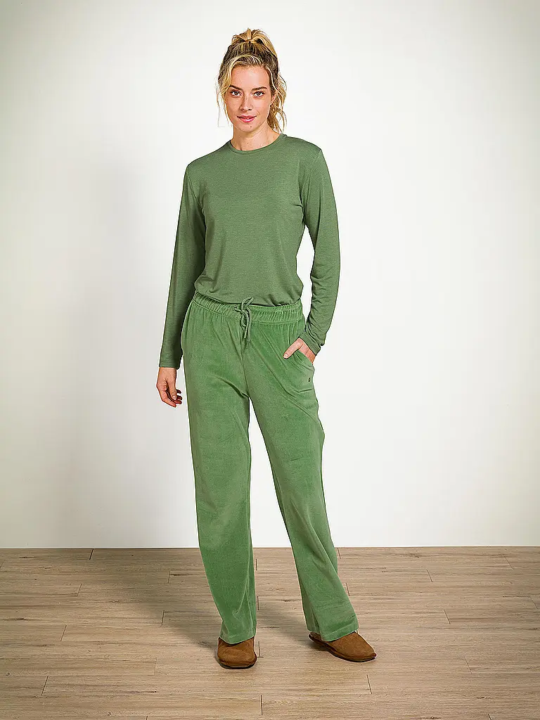 PIP STUDIO | Pantalón de estar por casa BRITTA VELVET | Verde