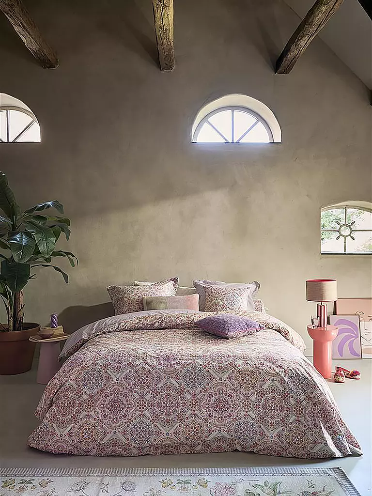 PIP STUDIO | Percal Bettwäsche EL BORDADO 70x90cm/140x200cm Rosa | Rosa