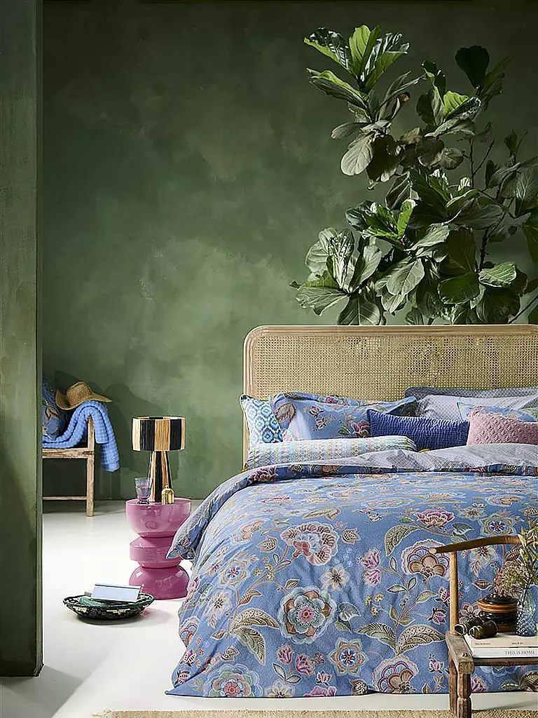 PIP STUDIO | Percal Bettwäsche MATATA 70x90cm / 140x200cm Azul | Azul