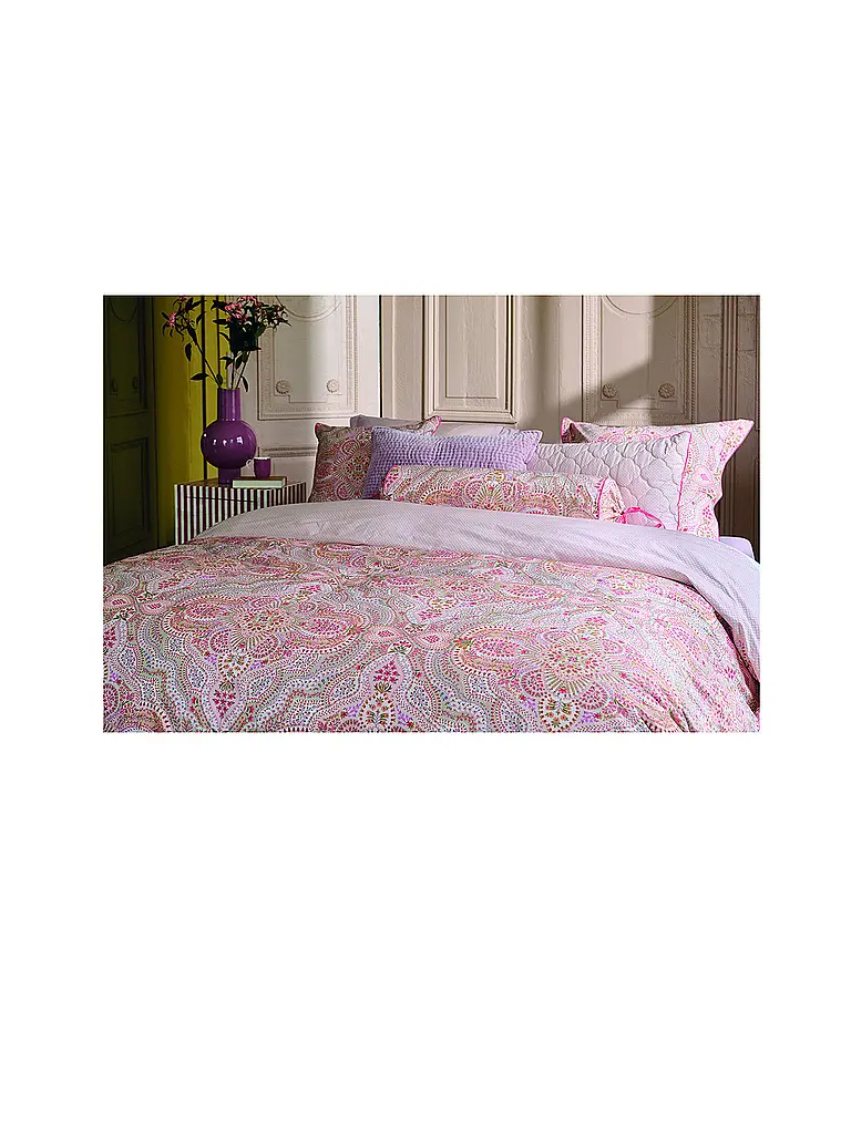 PIP STUDIO | Percal Bettwäsche MOON FLOWER 70x90cm/140x200cm Rosa Claro | 