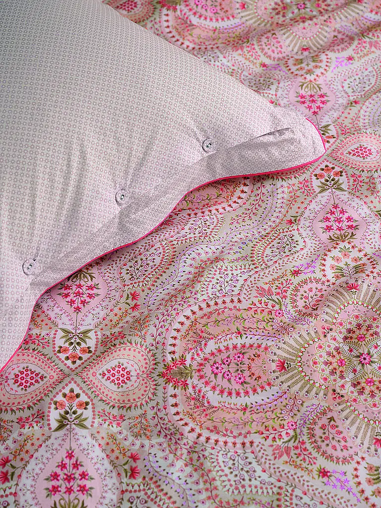 PIP STUDIO | Percal Bettwäsche MOON FLOWER 70x90cm/140x200cm Rosa Claro | 