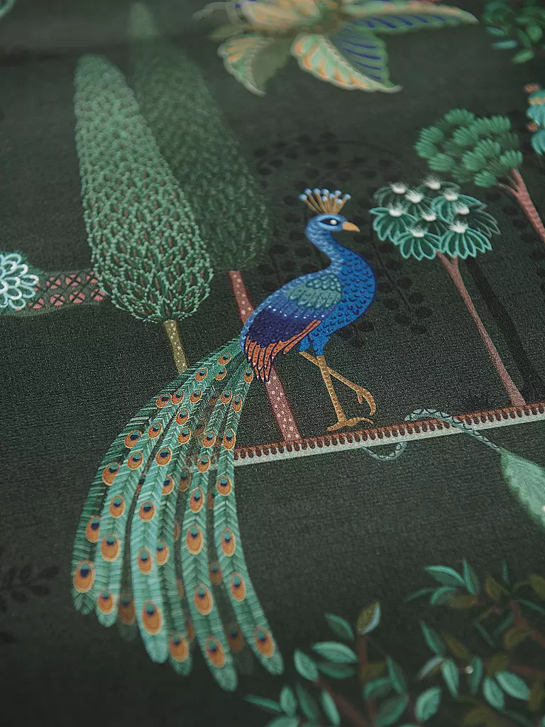 PIP STUDIO | Percal Juego de cama ALBERI 2x 70x90cm/200x200cm Verde Oscuro | 