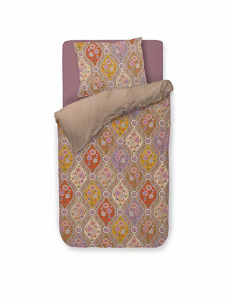 PIP STUDIO | Percal Juego de cama ORNAMENTO RAMO 70x90cm/140x200cm Multi | Multicolor