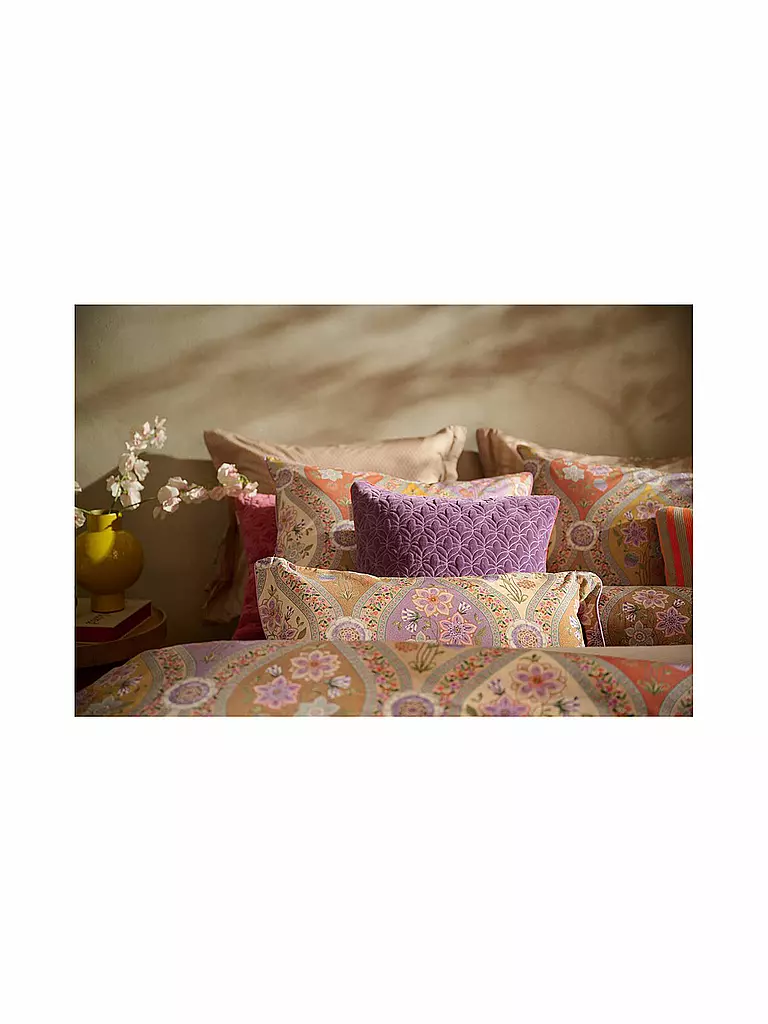 PIP STUDIO | Percal Juego de cama ORNAMENTO RAMO 70x90cm/140x200cm Multi | 