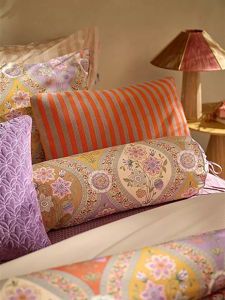 PIP STUDIO | Percal Juego de cama ORNAMENTO RAMO 70x90cm/140x200cm Multi | 