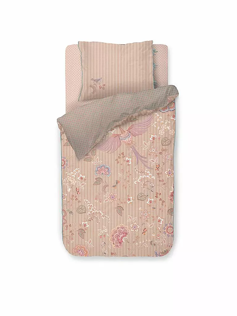 PIP STUDIO | Percal Ropa de cama BUENAS NOCHES 70x90cm/140x200cm Arena | Rosa