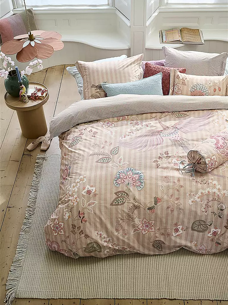 PIP STUDIO | Percal Ropa de cama BUENAS NOCHES 70x90cm/140x200cm Arena | Rosa