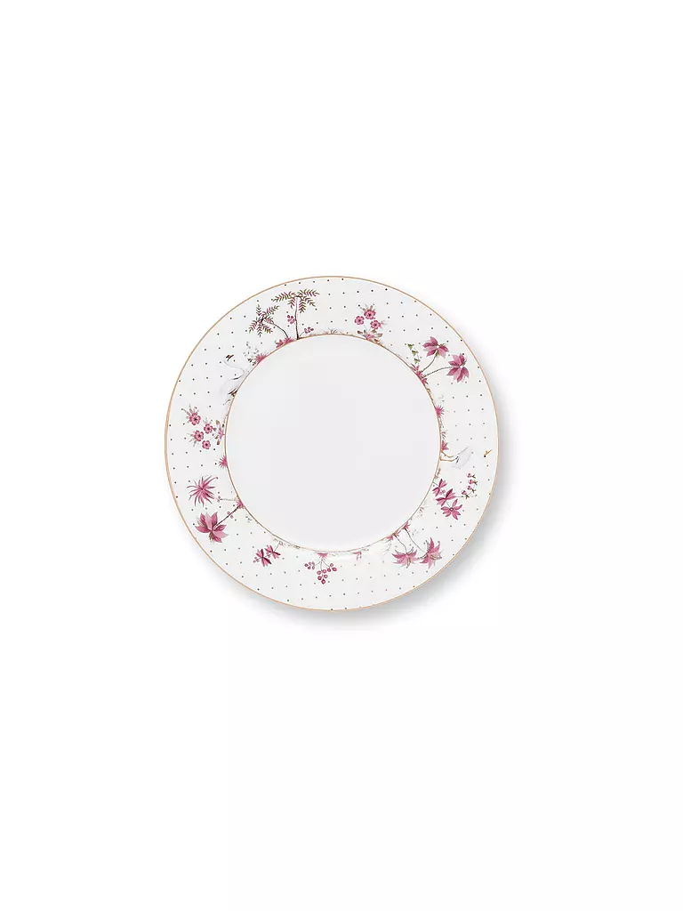 PIP STUDIO | Plato de desayuno 21cm JOLIE DOTS Oro/Rosa | Blanco