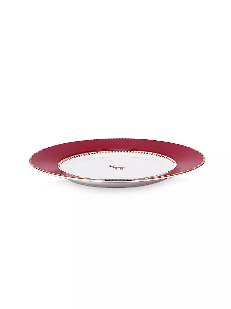 PIP STUDIO | Plato de desayuno 21cm LOVE BIRDS Rojo Oscuro | 