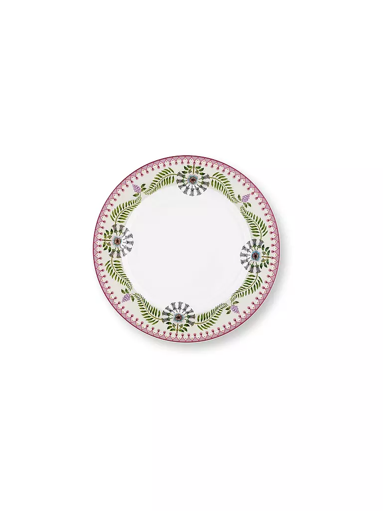 PIP STUDIO | Plato de desayuno grande LILY & LOTUS 23cm Blanco hueso | Lila