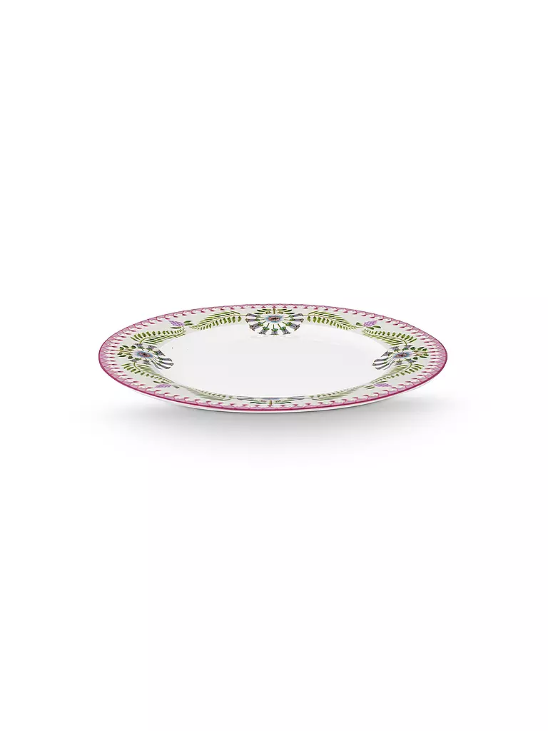 PIP STUDIO | Plato de desayuno grande LILY & LOTUS 23cm Blanco hueso | Lila