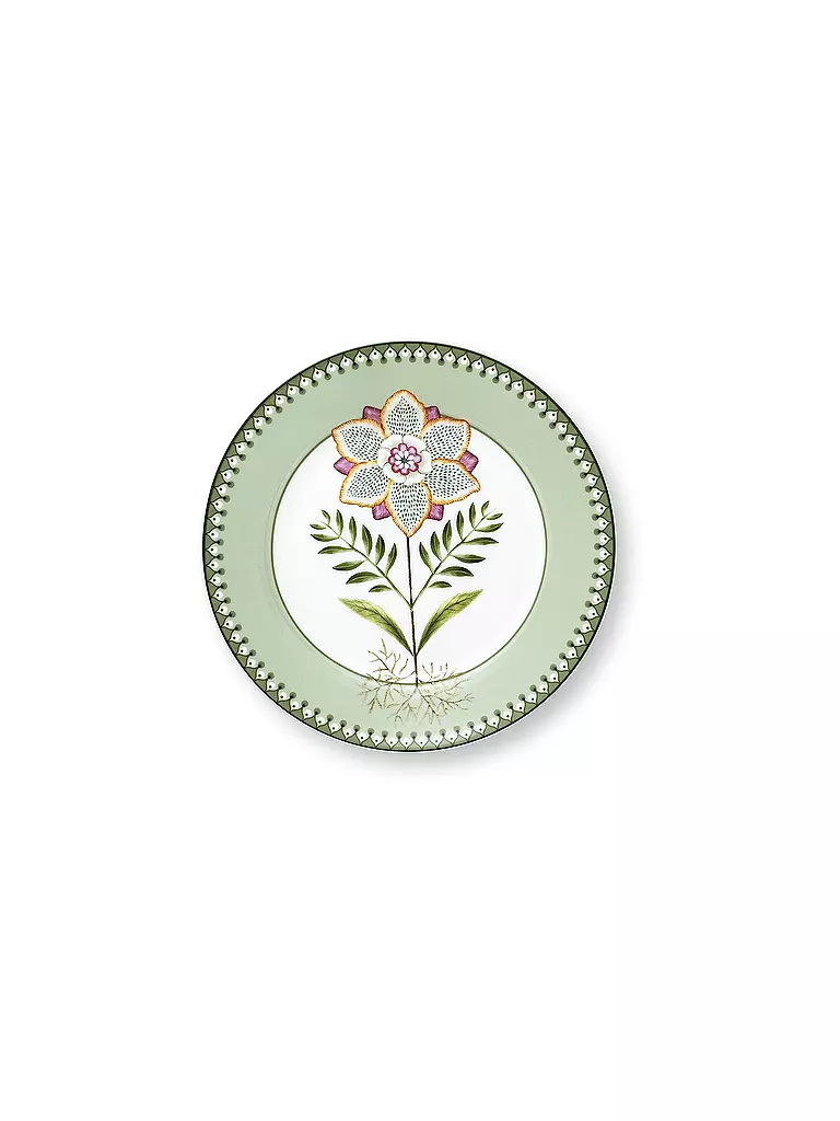 PIP STUDIO | Plato de desayuno pequeño LILY & LOTUS 21cm Verde claro | Verde claro