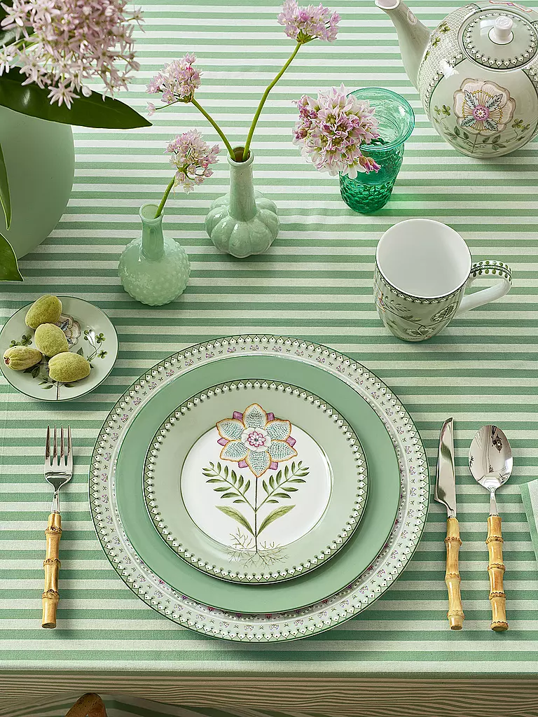 PIP STUDIO | Plato de desayuno pequeño LILY & LOTUS 21cm Verde claro | Verde claro