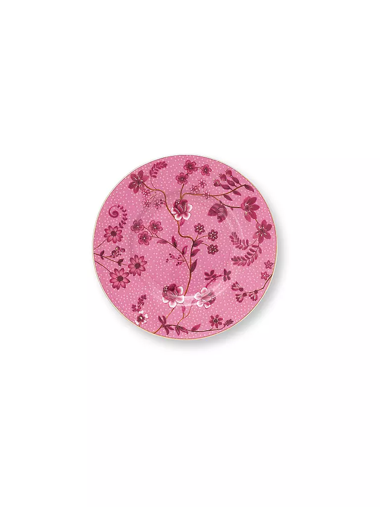 PIP STUDIO | Plato de pan JOLIE 12cm Flores Rosa | Fucsia