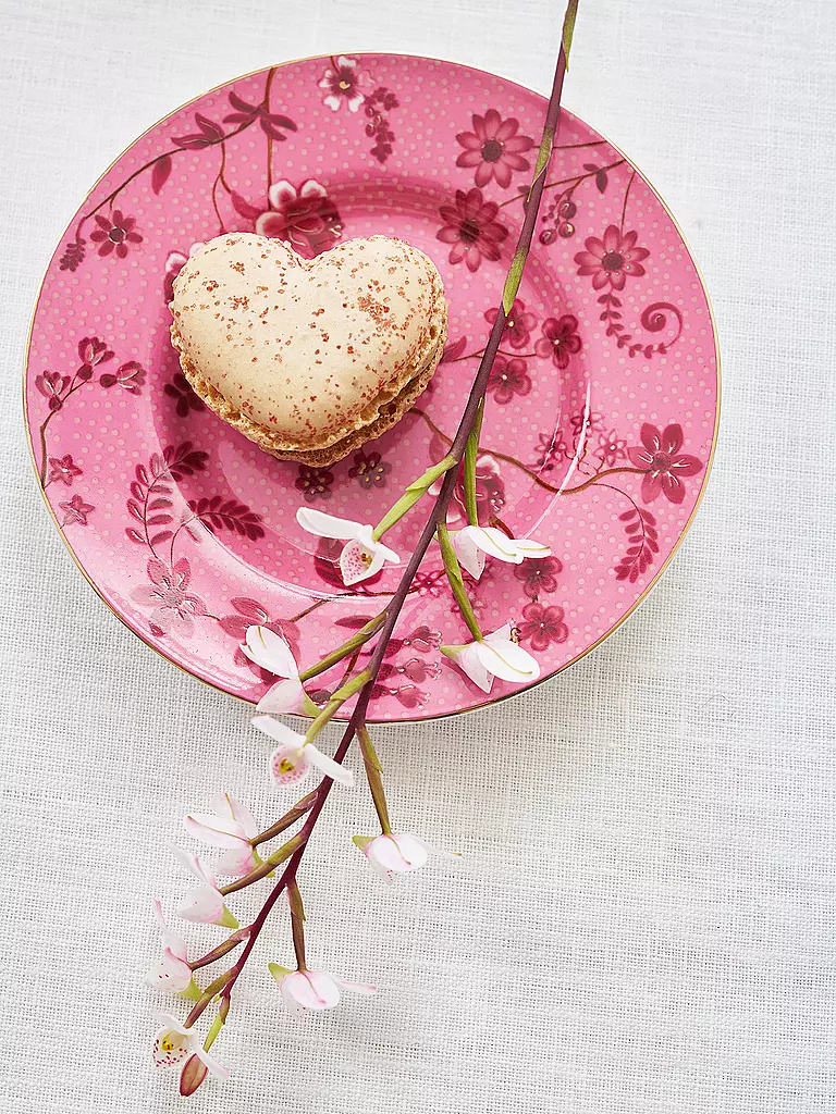 PIP STUDIO | Plato de pan JOLIE 12cm Flores Rosa | Fucsia