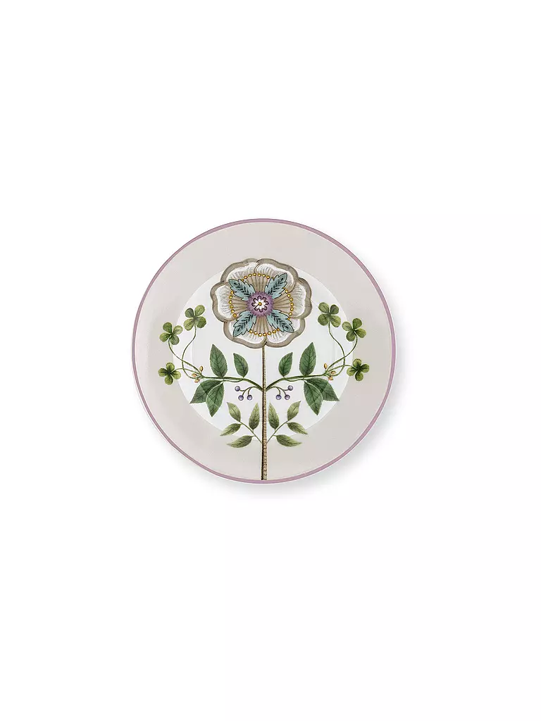 PIP STUDIO | Plato de pan LILY & LOTUS 12cm Blanco hueso | Lila