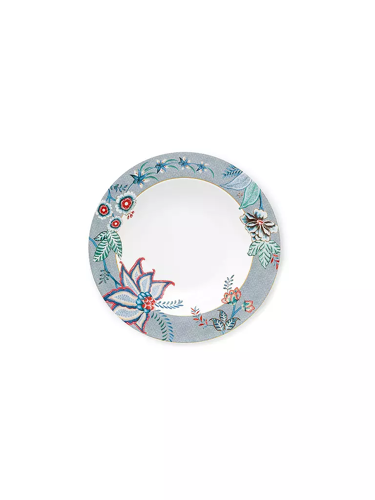 PIP STUDIO | Plato hondo 21,5 cm FLOWER FESTIVAL Light Blue | Azul claro