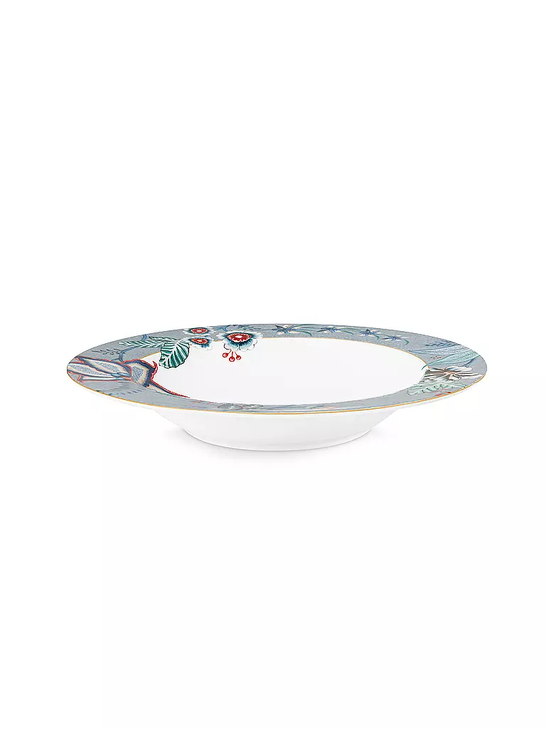 PIP STUDIO | Plato hondo 21,5 cm FLOWER FESTIVAL Light Blue | Azul claro