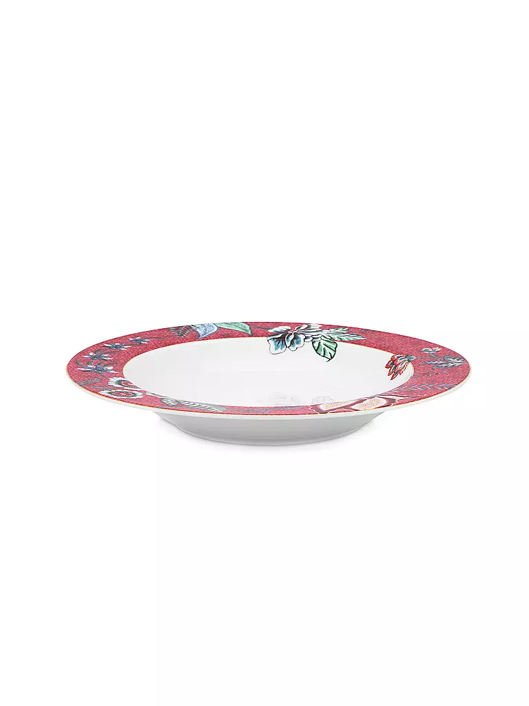PIP STUDIO | Plato hondo de 21,5 cm Flower Festival Rosa Oscuro | Baya