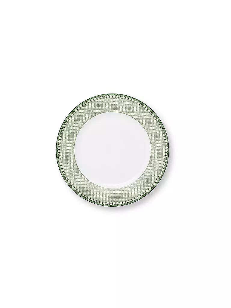 PIP STUDIO | Plato llano LILY & LOTUS 26,5cm Tiles Light Gr | Verde claro