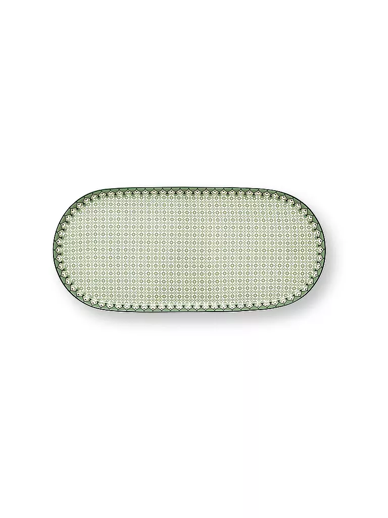 PIP STUDIO | Plato pequeño LILY & LOTUS 25x12cm Tiles Light Gr. | Verde claro