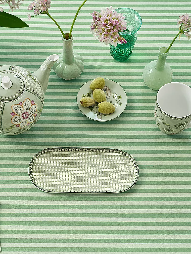 PIP STUDIO | Plato pequeño LILY & LOTUS 25x12cm Tiles Light Gr. | Verde claro