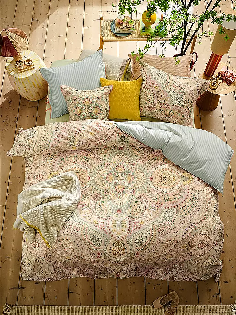 PIP STUDIO | Ropa de cama de percal ALFOMBRA 70x90cm/140x200cm Arena | Beige