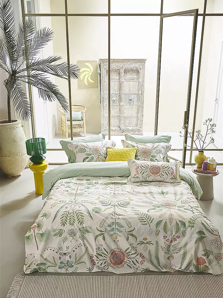 PIP STUDIO | Ropa de cama de percal BAMBOLEO 70x90cm/140x200cm Blanco hueso | Blanco