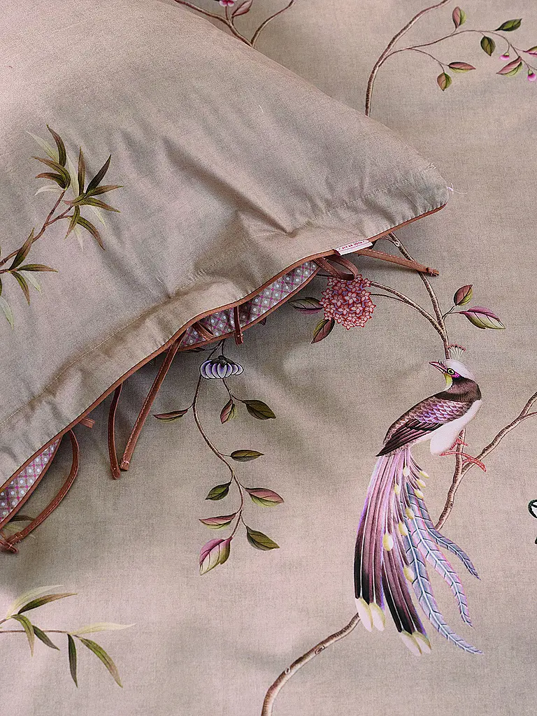 PIP STUDIO | Ropa de cama de percal BAMBOO BLOSSOM 70x90cm/140x200cm Caqui | 