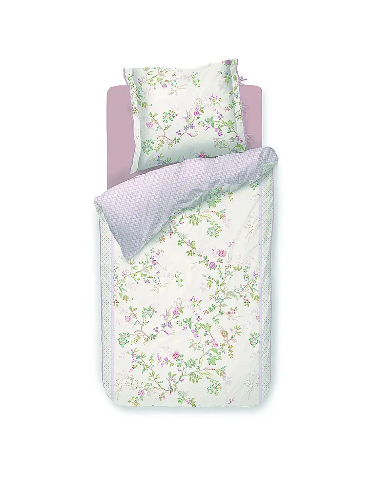PIP STUDIO | Ropa de cama de percal BUSTANI 70x90cm/140x200cm Blanco | Blanco