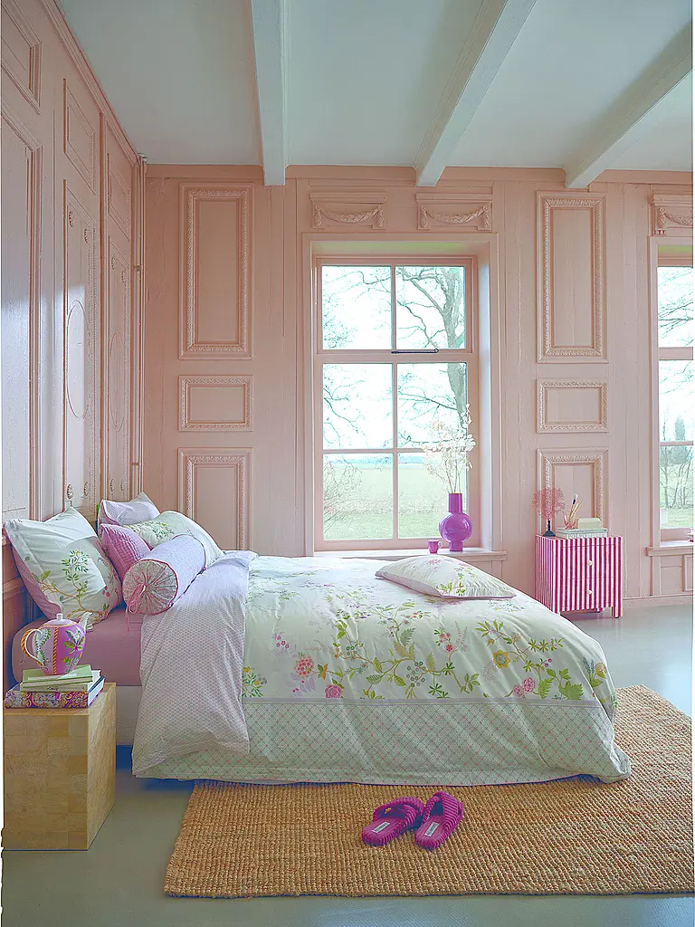 PIP STUDIO | Ropa de cama de percal BUSTANI 70x90cm/140x200cm Blanco | Blanco