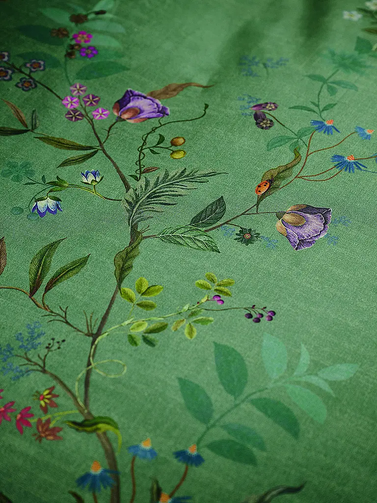 PIP STUDIO | Ropa de cama de percal BUSTANI 70x90cm/140x200cm Verde | Verde oscuro