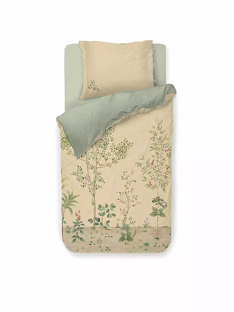 PIP STUDIO | Ropa de cama de percal FATA MORGANA 70x90cm/140x200cm Arena | Beige