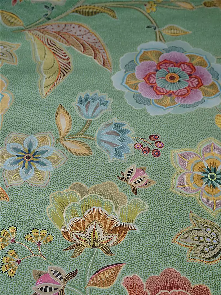 PIP STUDIO | Ropa de cama de percal MATATA 70x90cm / 140x200cm Verde | 