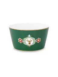 PIP STUDIO | Schale 15cm LOVE BIRDS MEDALLION Rojo Oscuro | Verde oscuro
