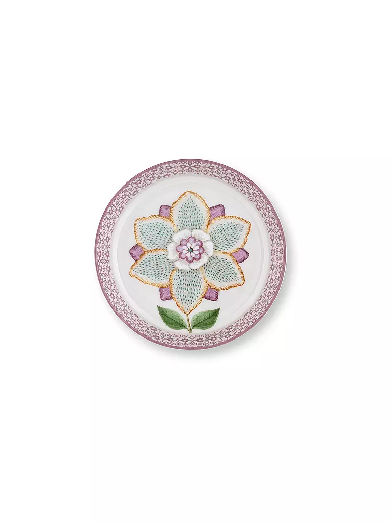 PIP STUDIO | Taza de té LILY & LOTUS 9cm Blanco hueso | Lila