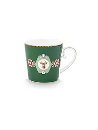 PIP STUDIO | Taza grande con asa LOVE BIRDS MEDALLION Rojo Oscuro | Verde oscuro