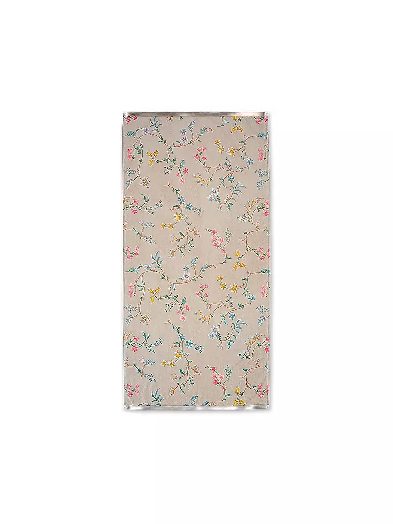 PIP STUDIO | Toalla de ducha LES FLEURS 70x140cm Caqui | Marrón claro