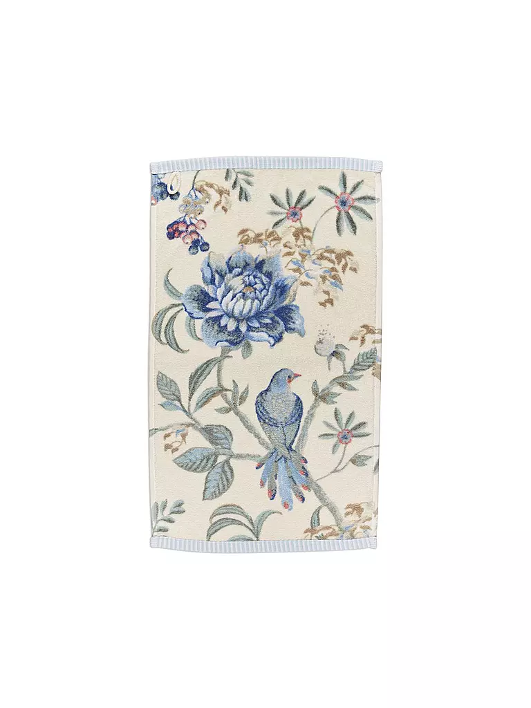PIP STUDIO | Toalla de tocador 30x50cm SECRET GARDEN Blanco-Azul | Blanco