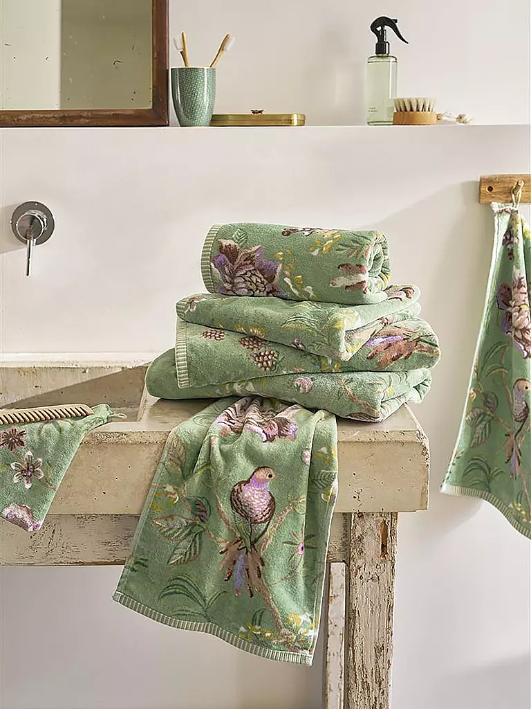 PIP STUDIO | Toalla de tocador 30x50cm SECRET GARDEN Green | 