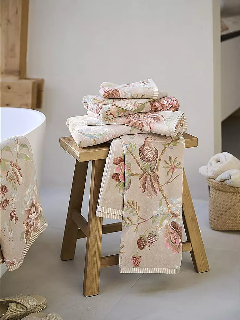 PIP STUDIO | Toalla de tocador 30x50cm SECRET GARDEN Khaki | Marrón claro