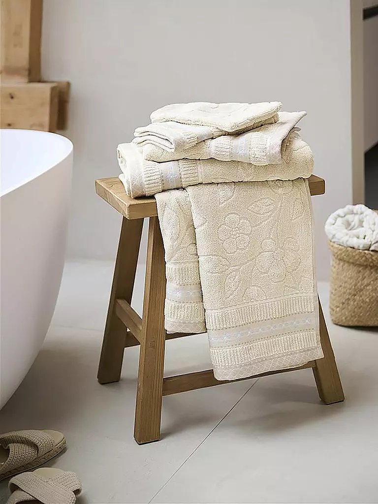 PIP STUDIO | Toalla de tocador JASMIN JACQUARD 30x50cm Arena | Beige