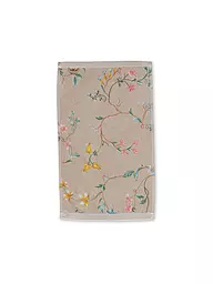 PIP STUDIO | Toalla de tocador LES FLEURS 30x50cm Blanco | Marrón claro