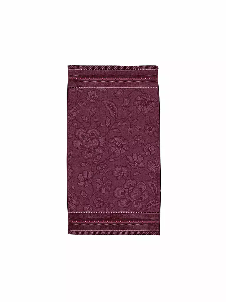 PIP STUDIO | Toalla JASMIN JACQUARD 55x100cm Rosa Oscuro | Baya