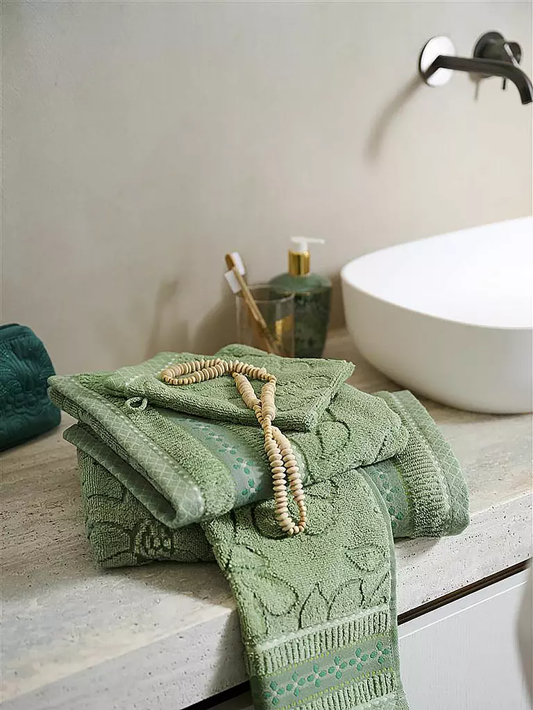 PIP STUDIO | Toalla JASMIN JACQUARD 55x100cm Verde | Verde