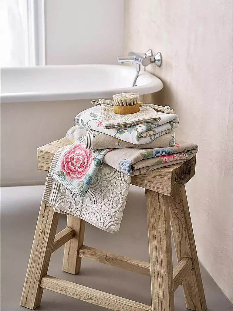 PIP STUDIO | Toalla LES FLEURS 55x100cm Blanco | 