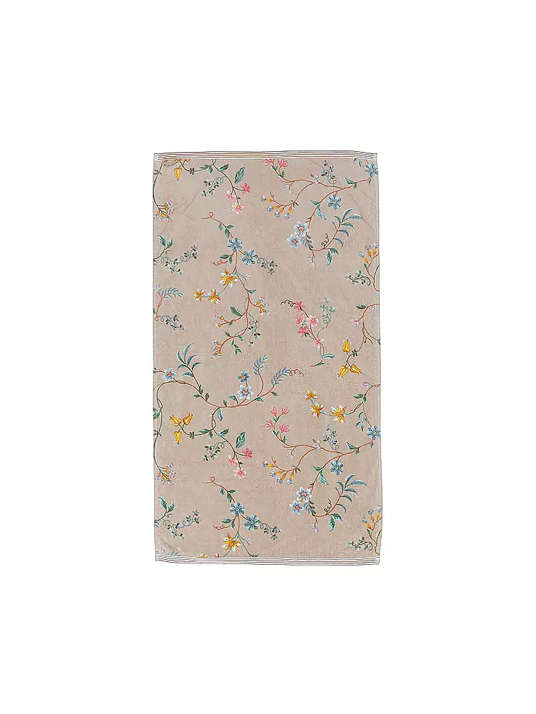 PIP STUDIO | Toalla LES FLEURS 55x100cm Caqui | Marrón claro